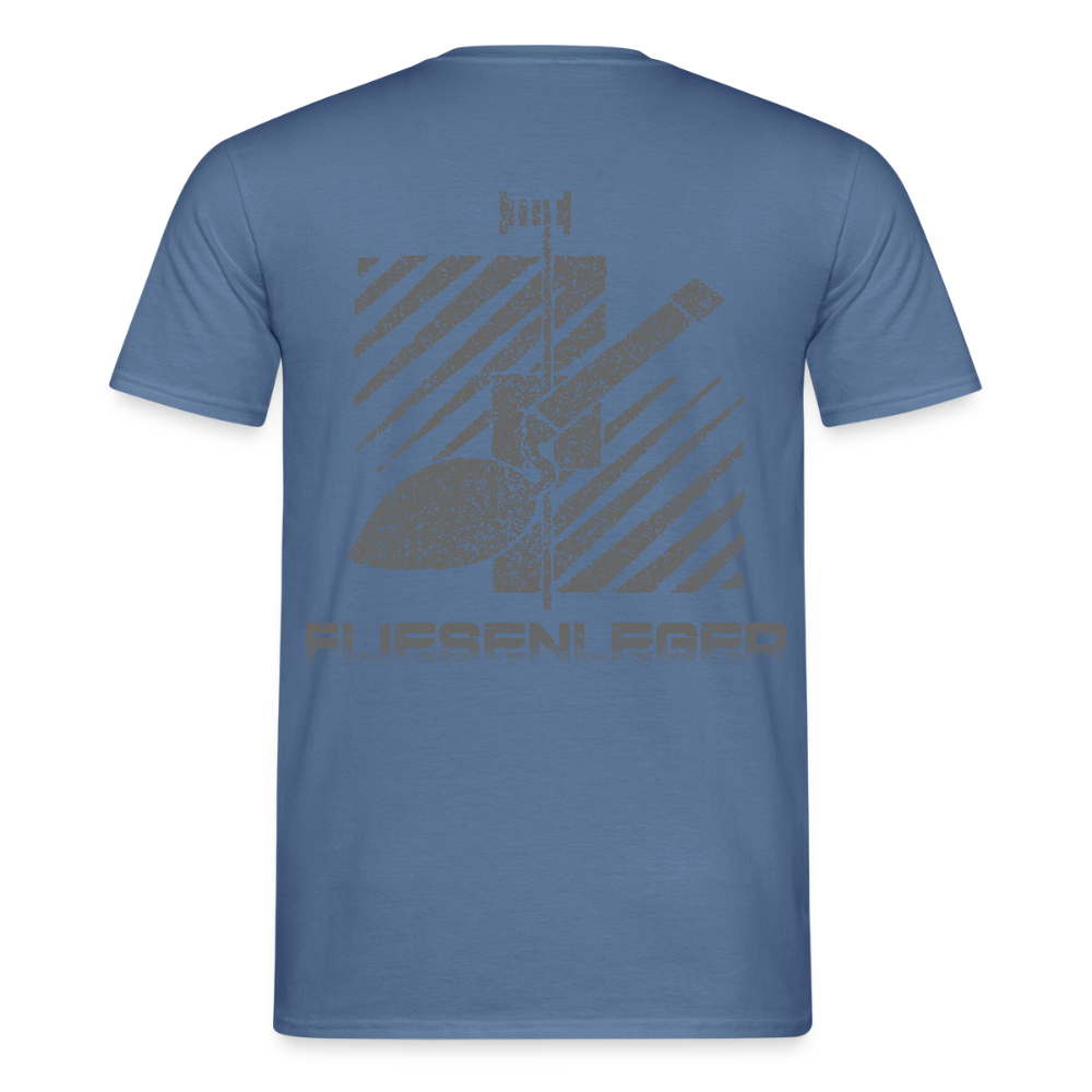Unisex T-Shirt "Fliesenleger" Taubenblau Männer T-Shirt