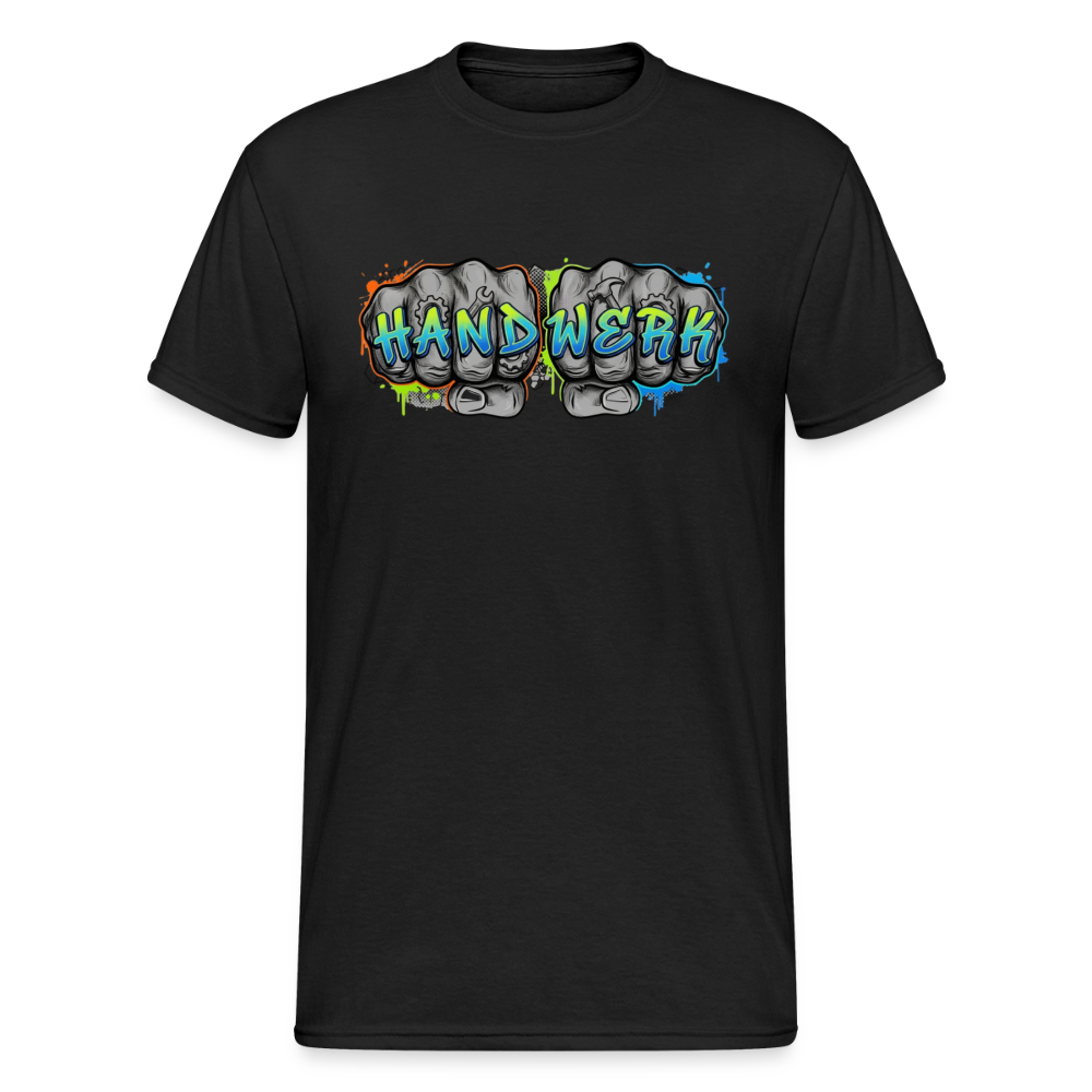 Unisex T-Shirt "Handwerk" Street Fist & Font Schwarz Männer Gildan Heavy T-Shirt {{ color }}