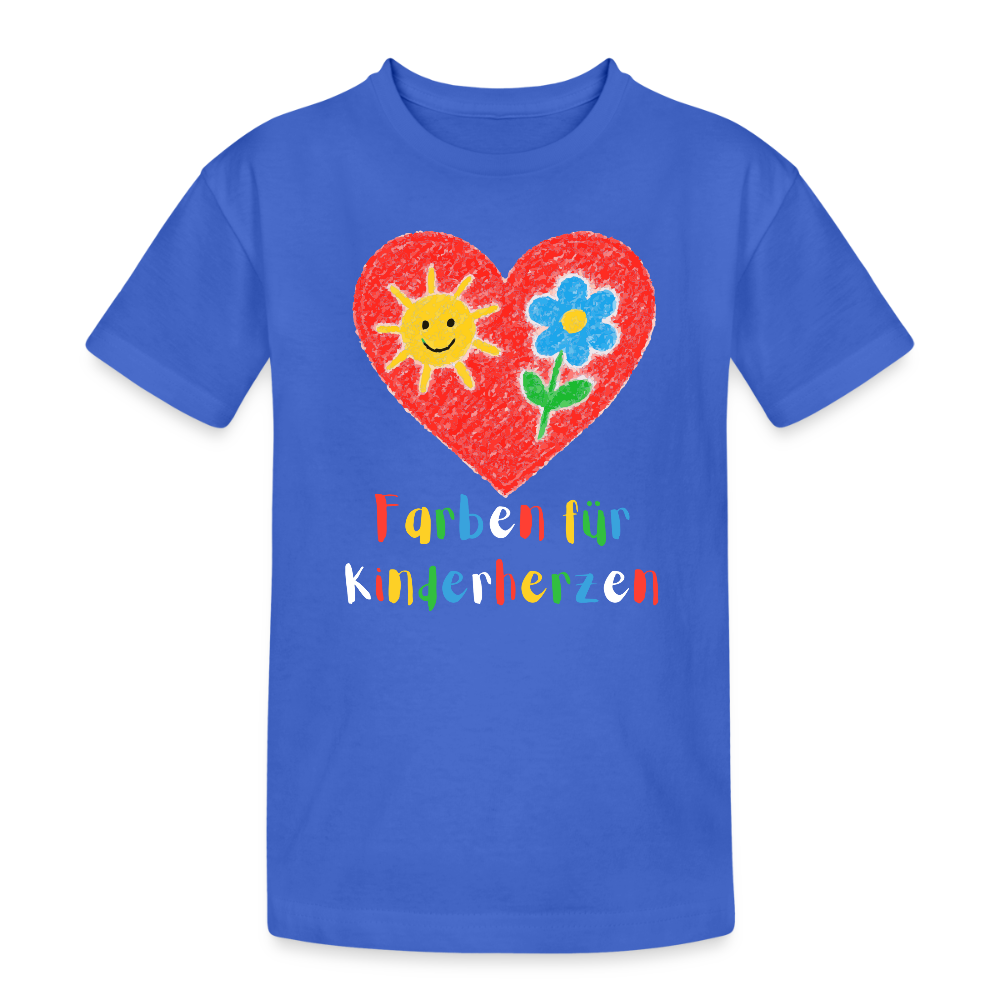 Kinder T-Shirt "Farben für Kinderherzen" Königsblau Kinder Heavy Cotton T-Shirt