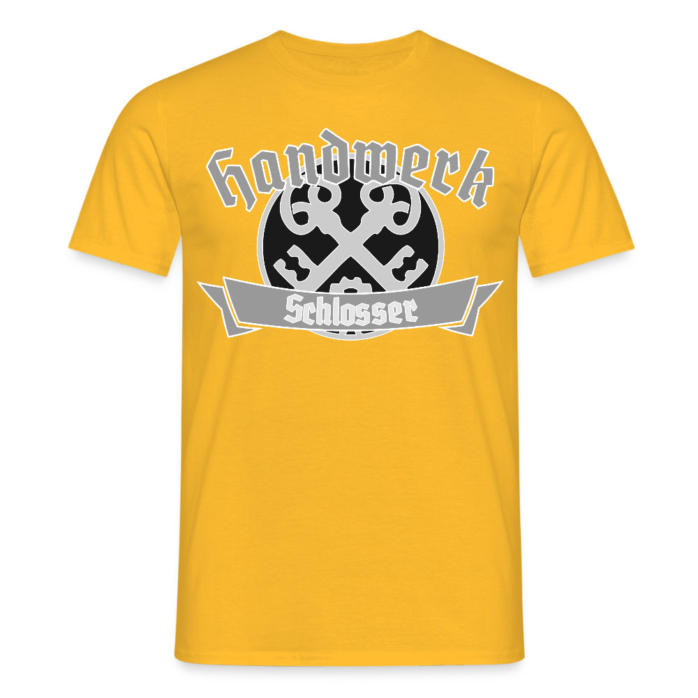 Unisex T-Shirt "Schlosser" Gelb Männer T-Shirt