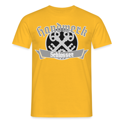 Unisex T-Shirt "Schlosser" Gelb Männer T-Shirt