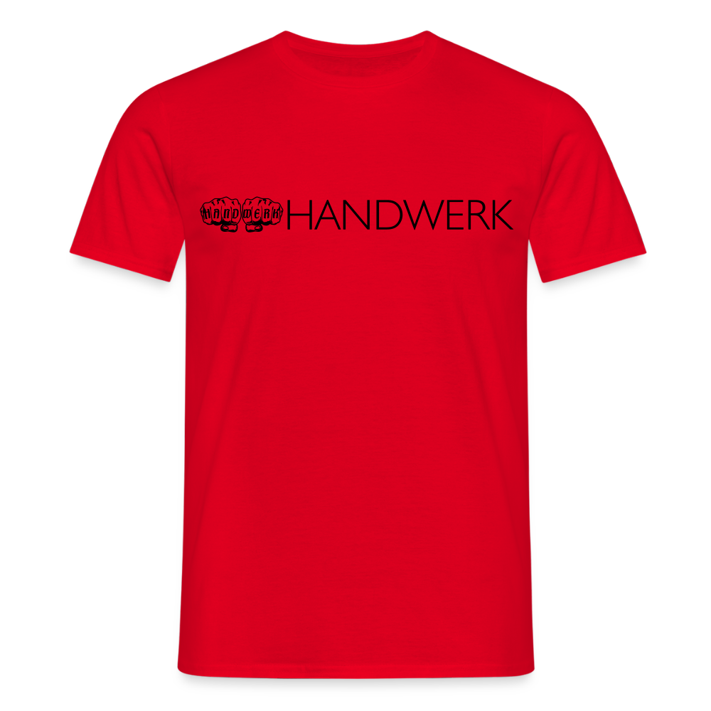 Unisex T-Shirt "Handwerk" Rot Männer T-Shirt