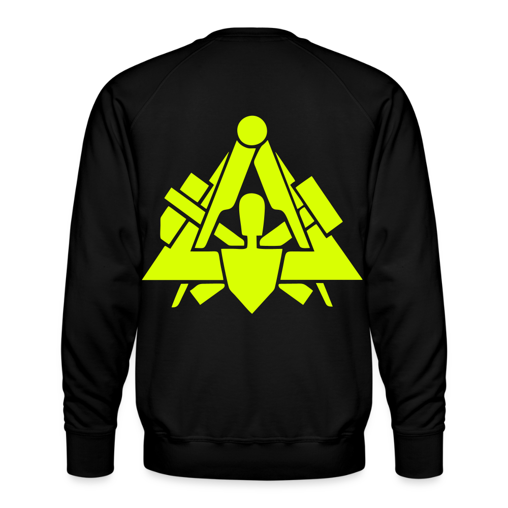 Unisex Premium Pullover "Maurer" neongelb Männer Premium Pullover