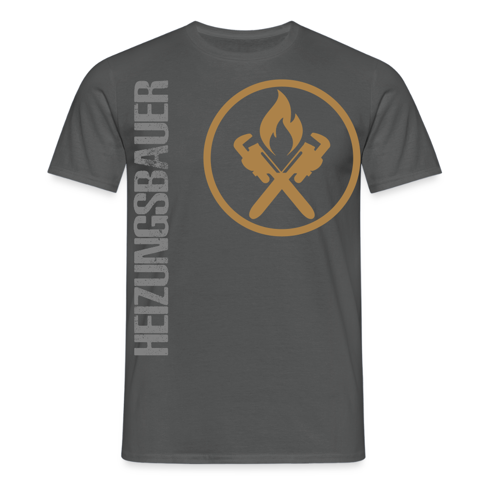 Unisex T-Shirt "Heizungsbauer" Anthrazit Männer T-Shirt