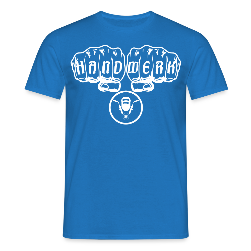 Unisex T-Shirt "Schweisser" Royalblau Männer T-Shirt