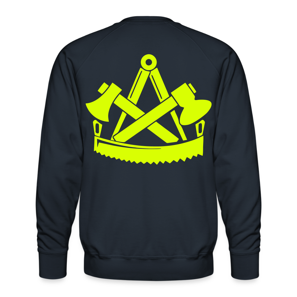 Unisex Premium Pullover "Zimmermann" neongelb Männer Premium Pullover