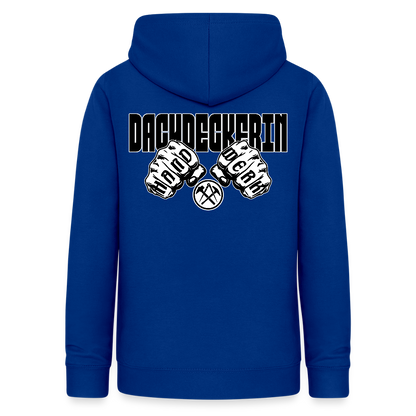 Frauen Hoodie "Dachdeckerin" (beidseitig beruckt) Royalblau Frauen Hoodie