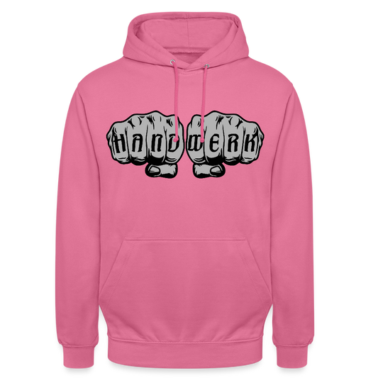 Unisex Hoodie "Handwerk" Pink Unisex Hoodie