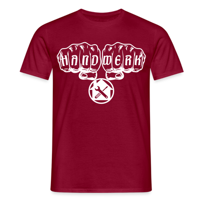 Unisex T-Shirt "Hausmeister" Ziegelrot Männer T-Shirt