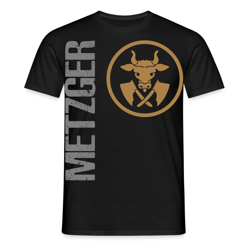 Unisex T-Shirt "Metzger" Schwarz Männer T-Shirt