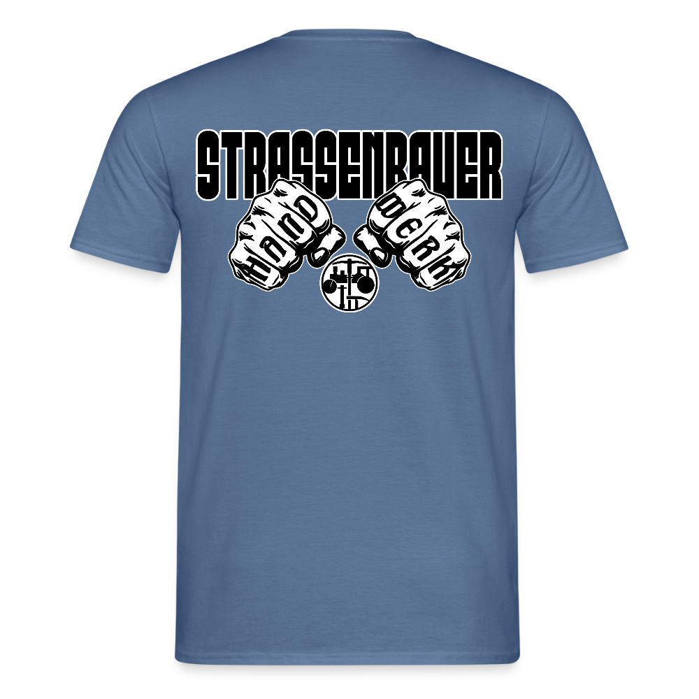 Unisex T-Shirt "Strassenbauer" Taubenblau Männer T-Shirt