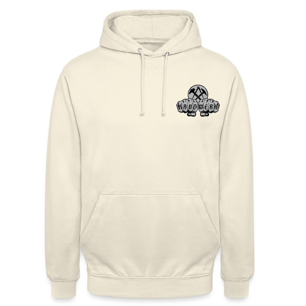 Unisex Hoodie "Dachdecker" beidseitig bedruckt Vanille-Milchshake Unisex Hoodie