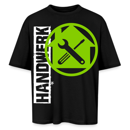 Oversized Unisex T-Shirt "Hausmeister" Schwarz Oversized Unisex T-Shirt