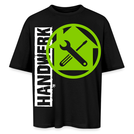 Oversized Unisex T-Shirt "Hausmeister" Schwarz Oversized Unisex T-Shirt