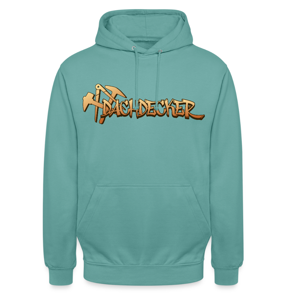 Unisex Hoodie "Dachdecker" Pastelltürkis Unisex Hoodie