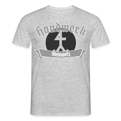 Unisex T-Shirt "Steinmetz" Grau meliert Männer T-Shirt