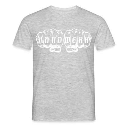Unisex T-Shirt "Handwerk" Grau meliert Männer T-Shirt
