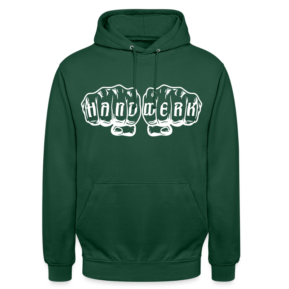 Unisex Hoodie "Handwerk" Flaschengrün Unisex Hoodie