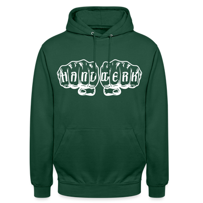 Unisex Hoodie "Handwerk" Flaschengrün Unisex Hoodie