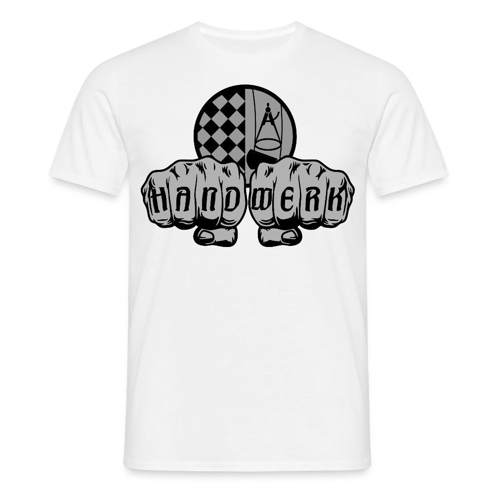 Unisex T-Shirt "Bodenleger" Weiß Männer T-Shirt