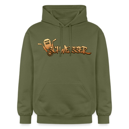 Gildan Unisex Softstyle® "Schweisser" Militärgrün Gildan Unisex Softstyle® Midweight Hoodie