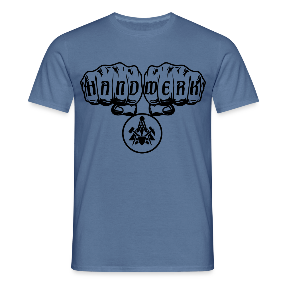 Unisex T-Shirt "Maurer" Taubenblau Männer T-Shirt
