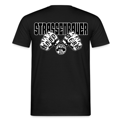 Unisex T-Shirt "Strassenbauer" Schwarz Männer T-Shirt