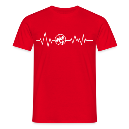 Unisex T-Shirt "Elektriker" Rot Männer T-Shirt