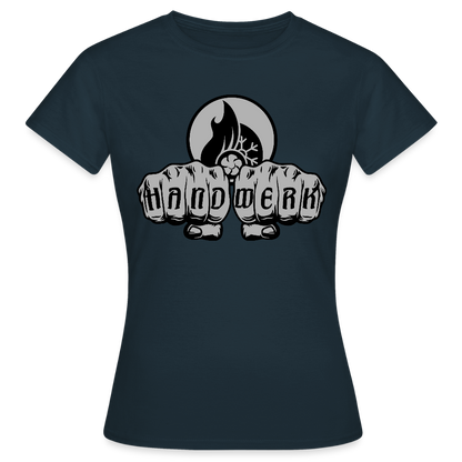 Frauen T-Shirt "Klimatechniker" Navy Frauen T-Shirt