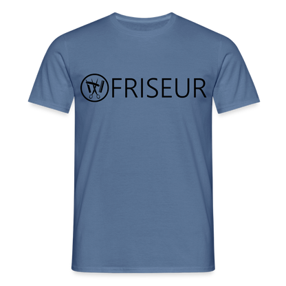 Unisex T-Shirt "Friseur" Taubenblau Männer T-Shirt