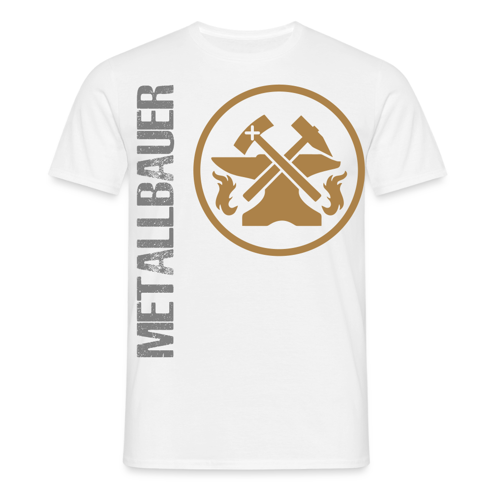 Unisex T-Shirt "Metallbauer" Weiß Männer T-Shirt