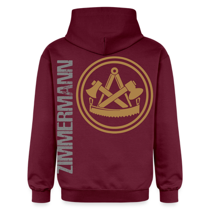 Gildan Unisex Softstyle® "Zimmermann" Maroon Gildan Unisex Softstyle® Midweight Hoodie