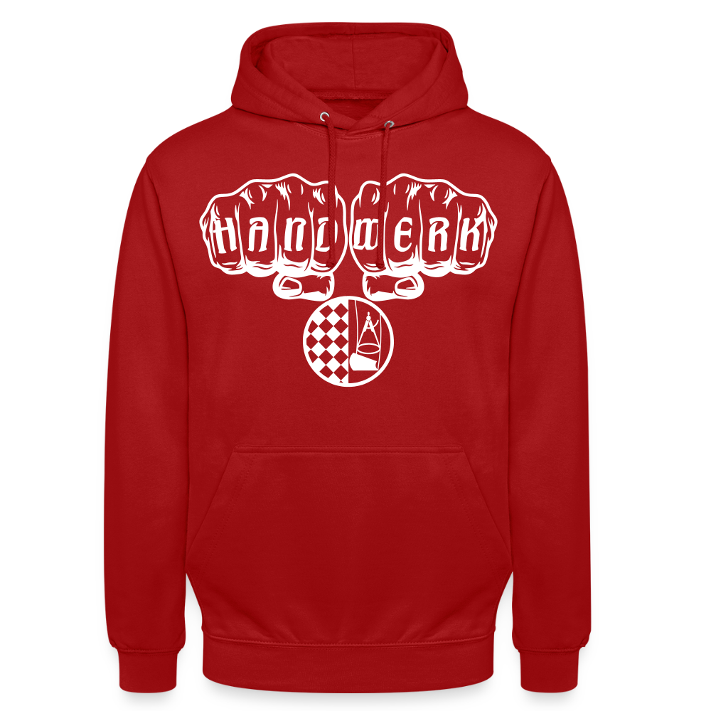 Unisex Hoodie "Bodenleger" Rot Unisex Hoodie