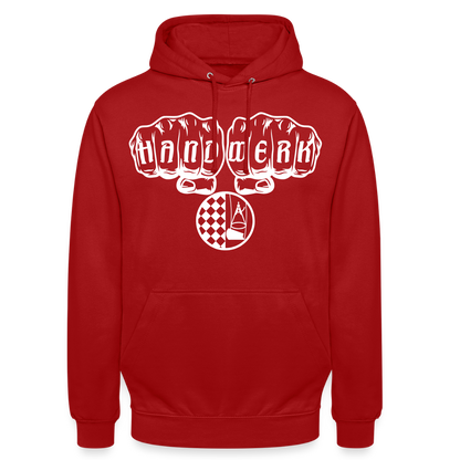 Unisex Hoodie "Bodenleger" Rot Unisex Hoodie