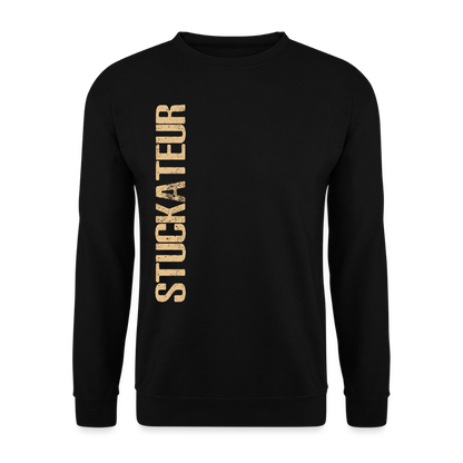 Unisex Pullover "Stuckateur" Schwarz Unisex Pullover