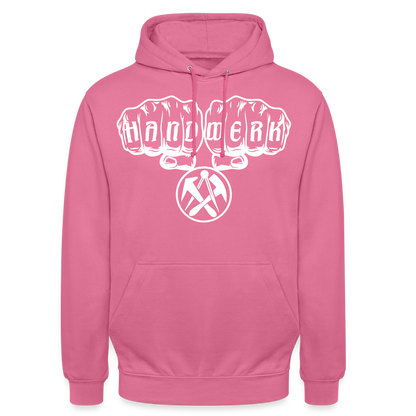 Unisex Hoodie "Dachdecker" Pink Unisex Hoodie