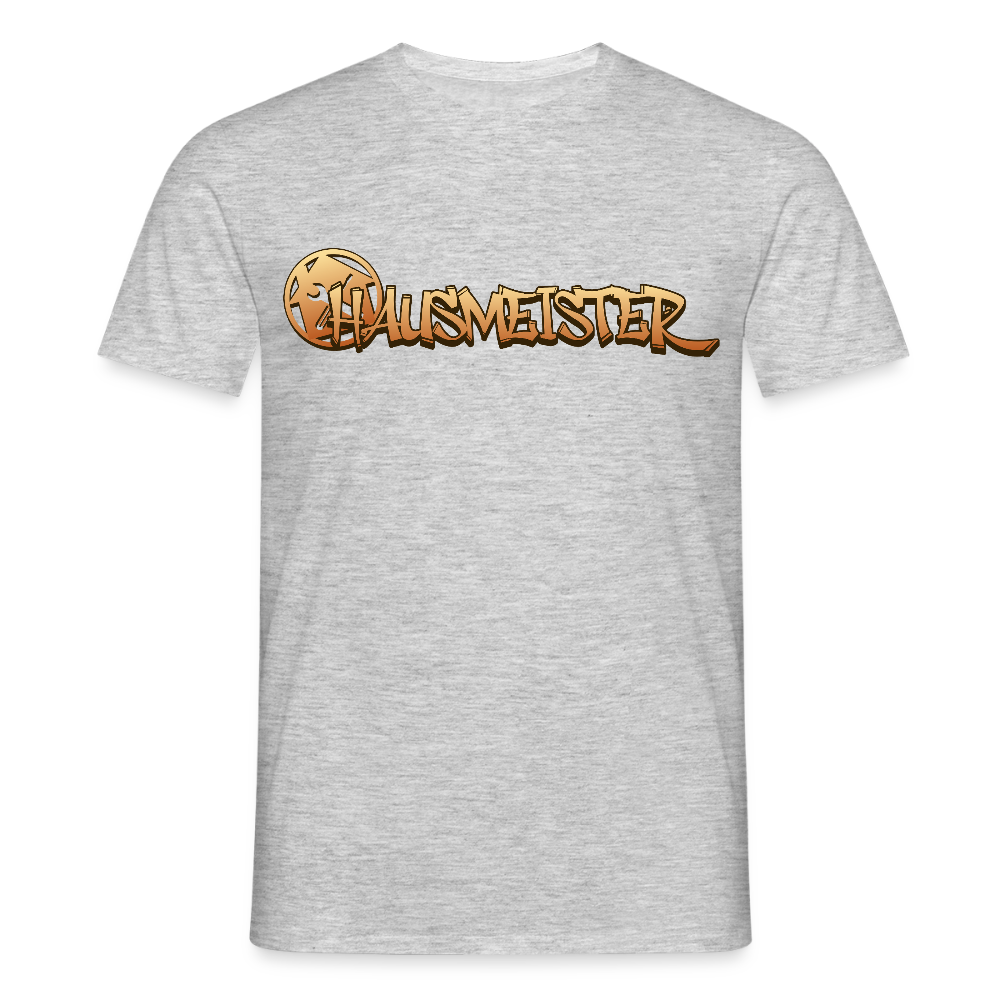 Unisex T-Shirt "Hausmeister" Grau meliert Männer T-Shirt