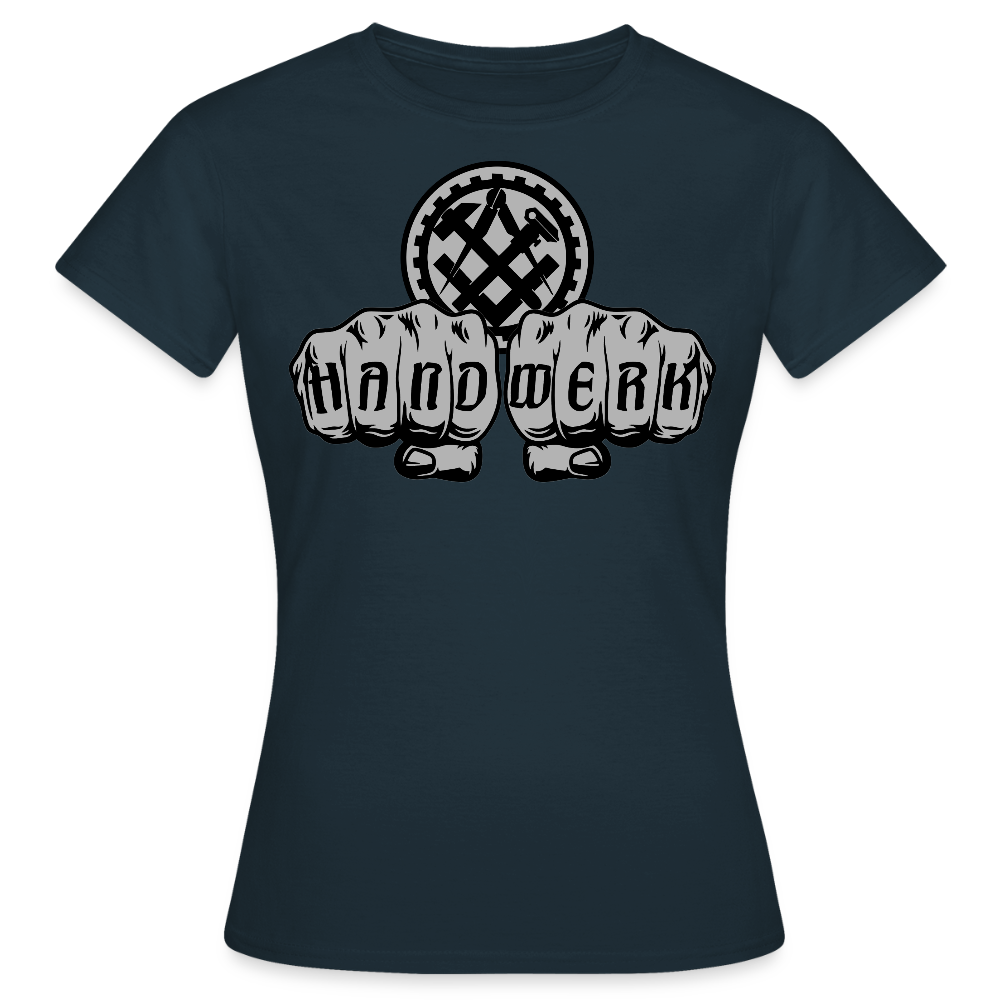 Frauen T-Shirt "Mechaniker" Navy Frauen T-Shirt