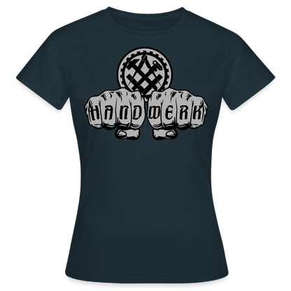 Frauen T-Shirt "Mechaniker" Navy Frauen T-Shirt