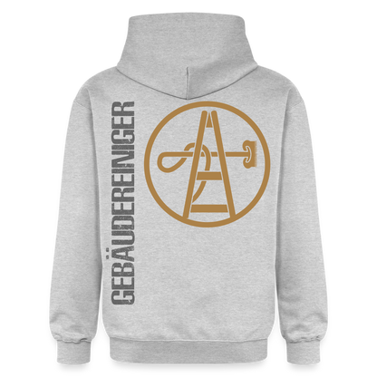 Gildan Unisex Softstyle® "Gebäudereiniger" Hellgrau meliert Gildan Unisex Softstyle® Midweight Hoodie