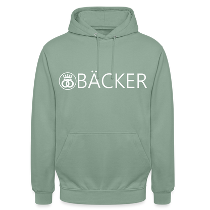 Unisex Hoodie "Bäcker" Graugrün Unisex Hoodie