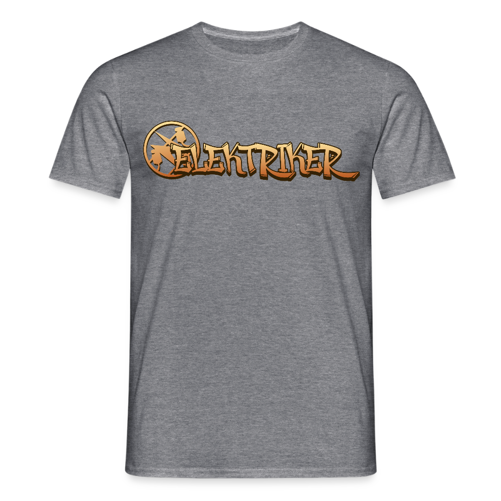 Unisex T-Shirt "Elektriker" Graphit meliert Männer T-Shirt