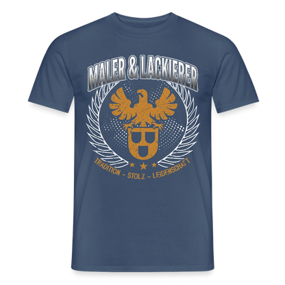 Unisex Maler & Lackierer T-Shirt für Männer mit Tradition, weiße Baumwolle, bequemes Design, Spreadconnect Marke, Frontansicht