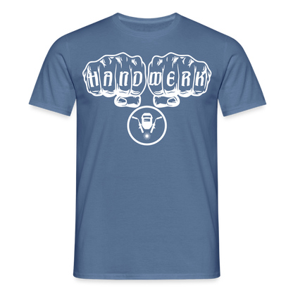 Unisex T-Shirt "Schweisser" Taubenblau Männer T-Shirt