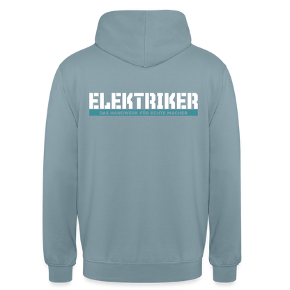 Unisex Hoodie HW-300 | MACHER "Elektriker" Nebelblau Unisex Hoodie {{ color }}