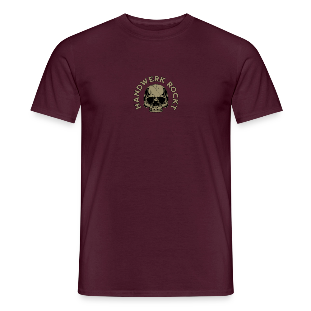 Unisex T-Shirt "Handwerk-Rockt" von Spreadconnect, beidseitig bedruckt, mit handwerksbezogenem Design, für Männer, front- und rückseitig bedruckt