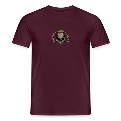 Unisex T-Shirt "Handwerk-Rockt" von Spreadconnect, beidseitig bedruckt, mit handwerksbezogenem Design, für Männer, front- und rückseitig bedruckt