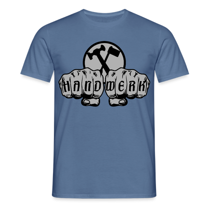 Unisex T-Shirt "Installateur" Taubenblau Männer T-Shirt