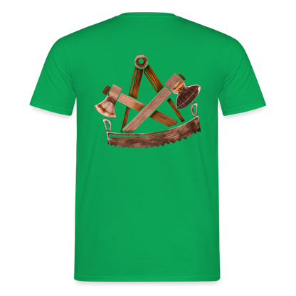 Unisex T-Shirt "Zimmermann" (beidseitig bedruckt) Kelly Green Männer T-Shirt