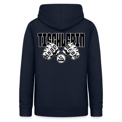 Frauen Hoodie "Tischlerin" (beidseitig beruckt) Navy Frauen Hoodie